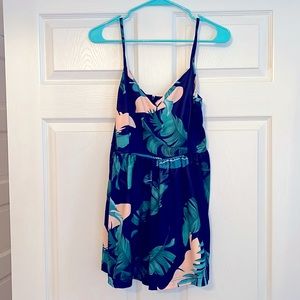 Tropical print romper size M